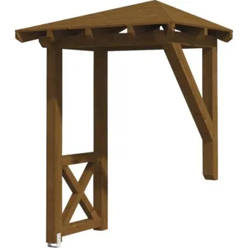 Stříška nad vchodové dveře Vchodová stříška Skanholz Wesel 3, 188x126 cm vlašský ořech