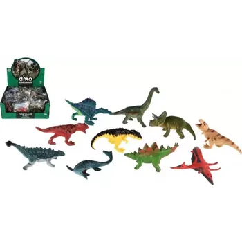 Figurka Teddies Zvířátko dinosaurus plast 7 - 9 cm 36 ks v boxu