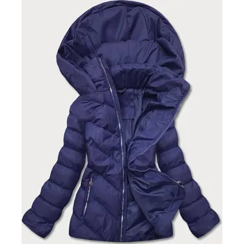 Tmavě modrá krátká dámská zimní bunda (5m725-215) odstíny modré XL (42)
