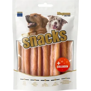 Pamlsek pro psa Magnum Chicken Roll on Beef and Collagen stick 220g