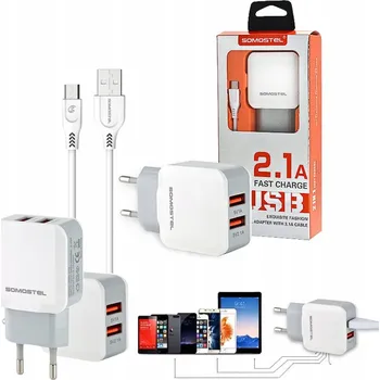 Síťová nabíječka 025673 microUSB typ B univerzální 2100 mA