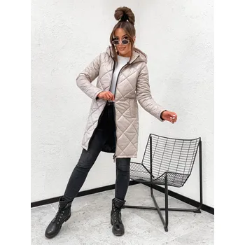 Dámská bunda Luxusní parka STAY béžová Velikost: L