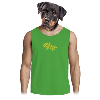 Pánská móda Bastard Ganja country pánské tílko Lime