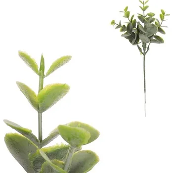 umělá květina Eukalyptus - umělý zápich, zelený, cena za 1 ks, svazek 6 ks