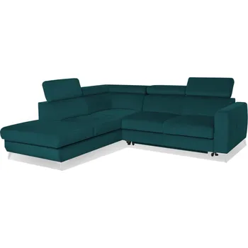 Sedací souprava Rohová sedací souprava, levá Dahlia s úzkými opěradly, funkcí spaní typu delfín a s úložným prostorem - Vero brego 86 247x79 cm