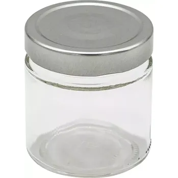 Sklenice Zavařovací sklenice Gastro Elena 212 ml, víčko šroubovací stříbrné, sada 6ks