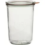 Zavařovací sklenice Weck 750 ml, s víčkem, těsněním a svorkami, sada 4 ks