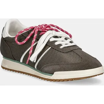 Dámské tenisky Tenisky Tommy Jeans TJW LOW PROFILE RUNNER dámské, zelená barva, EN0EN02862 98X, EUR 41