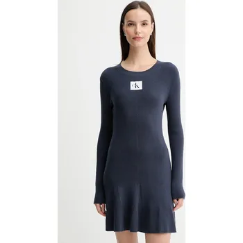 Dámské oblečení Šaty Calvin Klein Jeans LV047D307G námořnická modř 59X, vel. XS