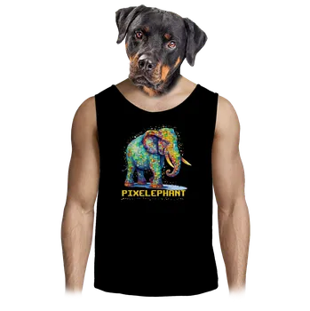 Pánské tílko Bastard Pixelephant pánské tílko Black