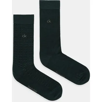 Pánské ponožky Ponožky Calvin Klein 2-pack 701235969 zelená 79X, vel. ONE SIZE