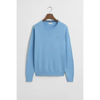Chlapecký svetr SVETR GANT SHIELD CLASSIC COTTON C-NECK DREAM BLUE