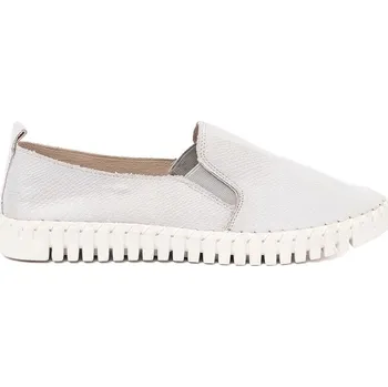 Dámské mokasíny Goodin Komfortní světle šedé dámské espadrylki bez podpatku 38