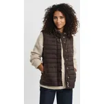 VESTA GANT LIGHT DOWN VEST DEEP BROWN