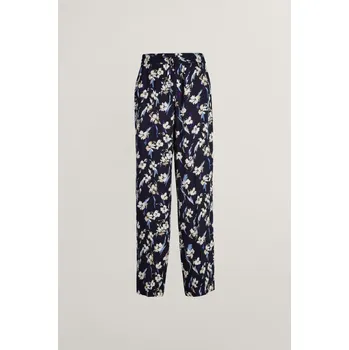 Dámské kalhoty KALHOTY GANT REL FLORAL PULL ON PANTS EVENING BLUE