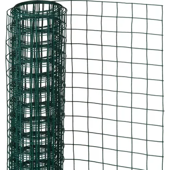 Pletivo Nature Drátěné pletivo čtvercové 1x5 m 25 mm poplastovaná ocel zelené