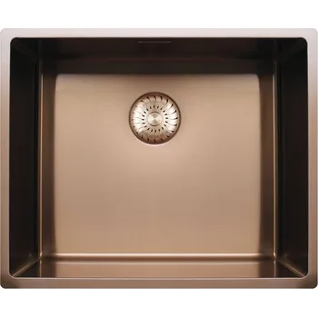 Nerezový dřez NEREZOVÝ DŘEZ CARESSI POWERPLUG CAPP50R10 GM nerez měděný povrch