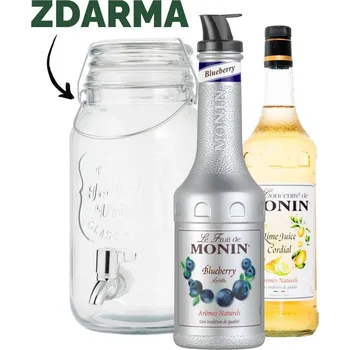 Sirup Dispenzer 4 l ZDARMA k sadě na borůvkovou limonádu MONIN