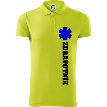 Pánská košile Hvězda života - zdravotník - Polokošile Victory sportovní (dresovina) - XL ( Limetková )
