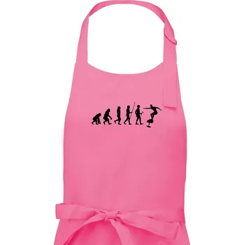 Kuchyňská zástěra Evoluce efoil - Dámská zástěra na vaření - Univerzální velikost ( Růžová )