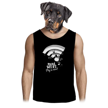 Pánské tílko Bastard Padá wi-fi pánské tílko Black