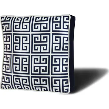 Polštář Dekorativní vzorovaný polštář, modrobílý vzor, 42 x 42 cm - II. jakost, POUZE OSOBNÍ ODBĚR + vyzvednutí ZDARMA
