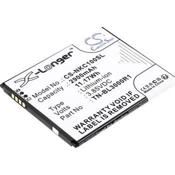 Baterie pro mobilní telefon Baterie Cameron Sino CS-NKC100SL, Li-Ion, 2900