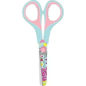 Kancelářské nůžky MITAMA GOOD VIBES tyrkysová/růžová, 13 cm