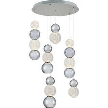 LED Lustr na lanku CREMONA LED/34W/230V 3000K matný chrom