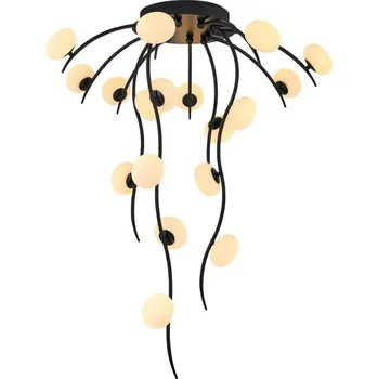 LED Přisazený lustr GELA 18xLED/3W/230V 3000K černá