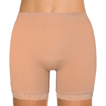 Dámské spodní prádlo Dámské boxerky ve větších velikostech s krajkou a vyšší nohavičkou Moraj Barva: tělová, Velikost: XXL/3XL