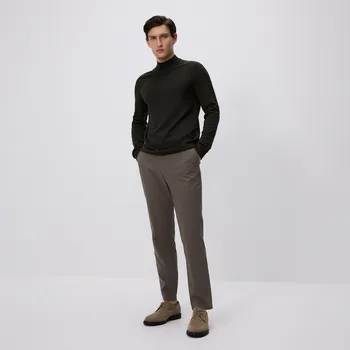 Pánské oblečení Reserved - Jednobarevné kalhoty chino slim - khaki - 7908H-97X - 7908H-97X-30