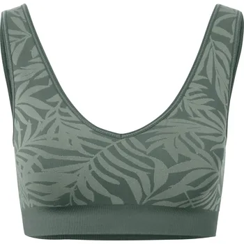 Podprsenka 685173 - Tchibo - Bezešvá sportovní podprsenka - pro ženy - vel. XL 48/50 - barva: zelená/žakár