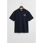 TRIČKO GANT GRAPHIC SS T-SHIRT EVENING BLUE