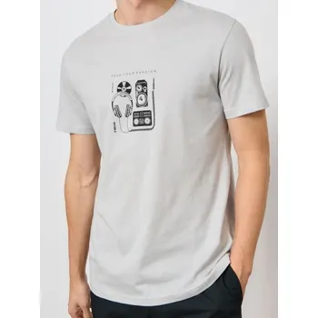 Sinsay - Tričko s potiskem - šedá - 589EY-09X - 589EY-09X-M