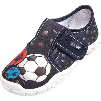 Chlapecké bačkory Chlapecké papuče na suchý zip s potiskem míčků Viggami modré, velikost 30