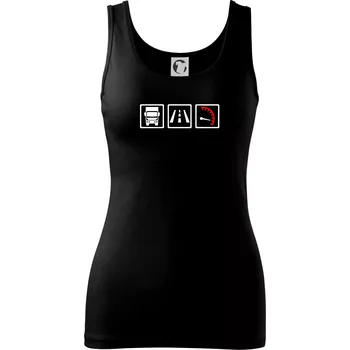 Dámské tričko Kamion trio - Dámské tílko - S ( Černá )