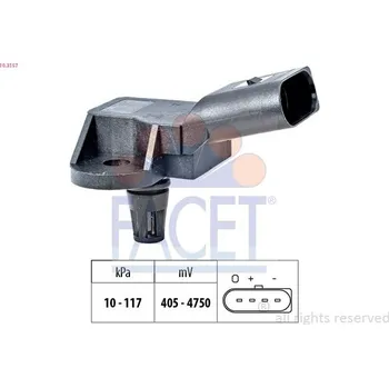 Posilovač brzd Tlakový senzor, posilovač brzd FACET 10.3157