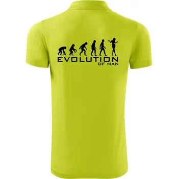 Pánská košile Evoluce muže - Polokošile Victory sportovní (dresovina) - XL ( Limetková )