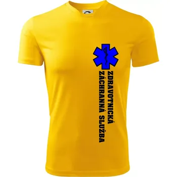 Hvězda života - zdravotnická záchranná služba - Dětské triko sportovní (dresovina) - 158 cm/12 let ( Žlutá )