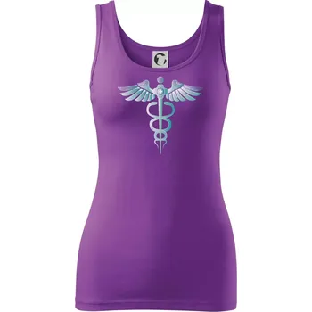 Dámské tričko Hrdinové zdravotnictví - logo (Pecka design) - Dámské tílko - 2XL ( Fialová )