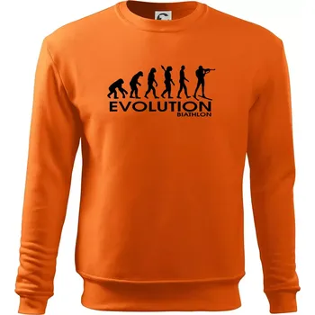 Pánská mikina Evoluce biatlonu Biathlon - Mikina Essential pánská - XL ( Oranžová )
