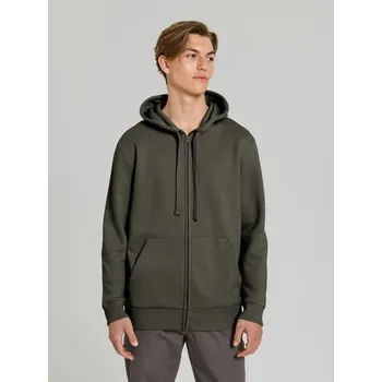 Pánská mikina Sinsay - Základní rozepínací mikina s kapucí a kapsami - neonová - 2328O-71X - 2328O-71X-3XL