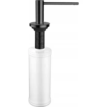 Dávkovač mýdla Dávkovač Blue Water Inox 390 ml černý