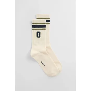 Dětská móda PONOŽKY GANT GRAPHIC SOCKS IVORY WHITE
