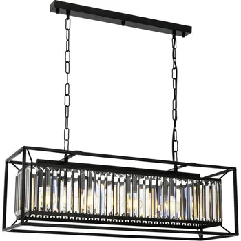 Lustr na řetězu PUNE 4xE27/40W/230V černá