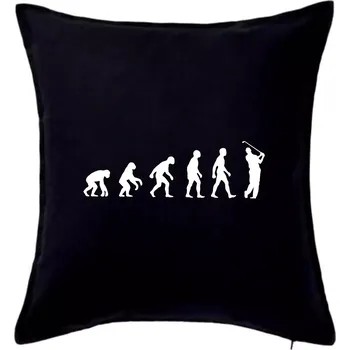 Polštář Evoluce Golf - Polštář 50x50 - 50x50 - Pouze potah ( Černá )