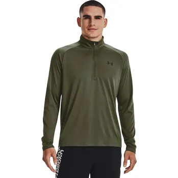 Pánské triko Under Armour Tech 2. 1/2 Zip Under Armour kaki 3385039
