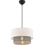 Lustr na lanku ECHO 1xE27/60W/230V krémová/šedá