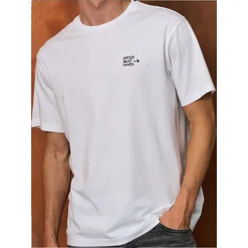 Oblečení a móda Sinsay - Tričko s potiskem na zádech - bílá - 584EY-00X - 584EY-00X-2XL